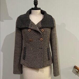 Anthropologie Tabitha coat boucle button front small s